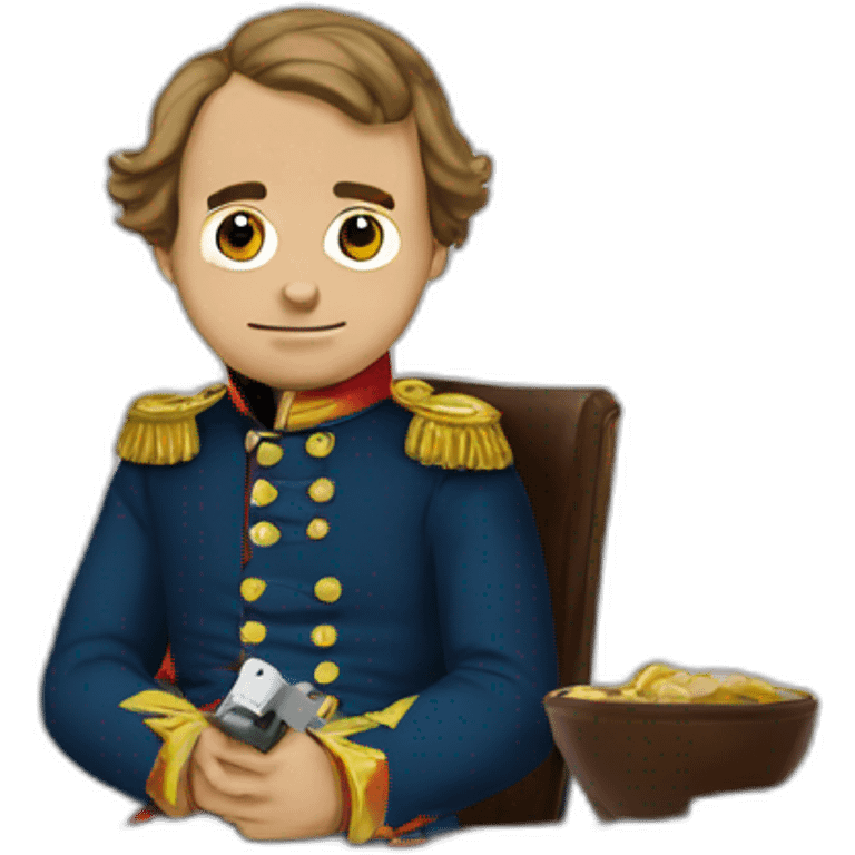 Napoleon plays video games emoji