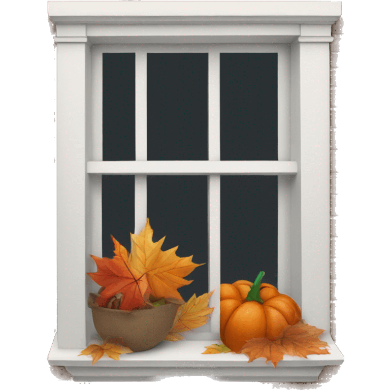 fall window sill emoji