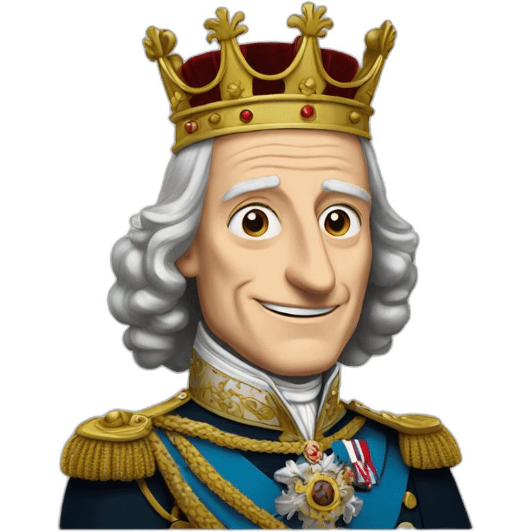 Comic portrait of king Charles III emoji