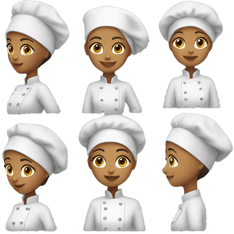 woman, hijab, chef hat emoji