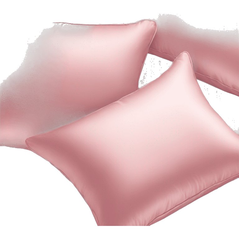 Light pink silk pillows emoji