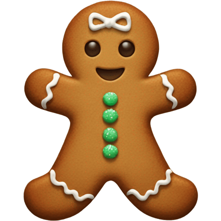 Gingerbread cookie emoji