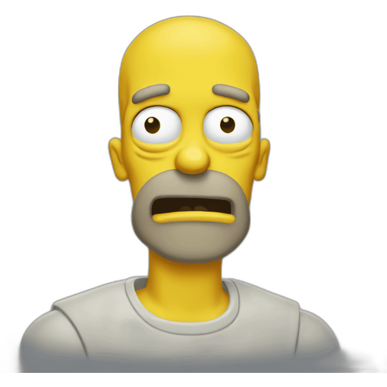 Starving homer emoji