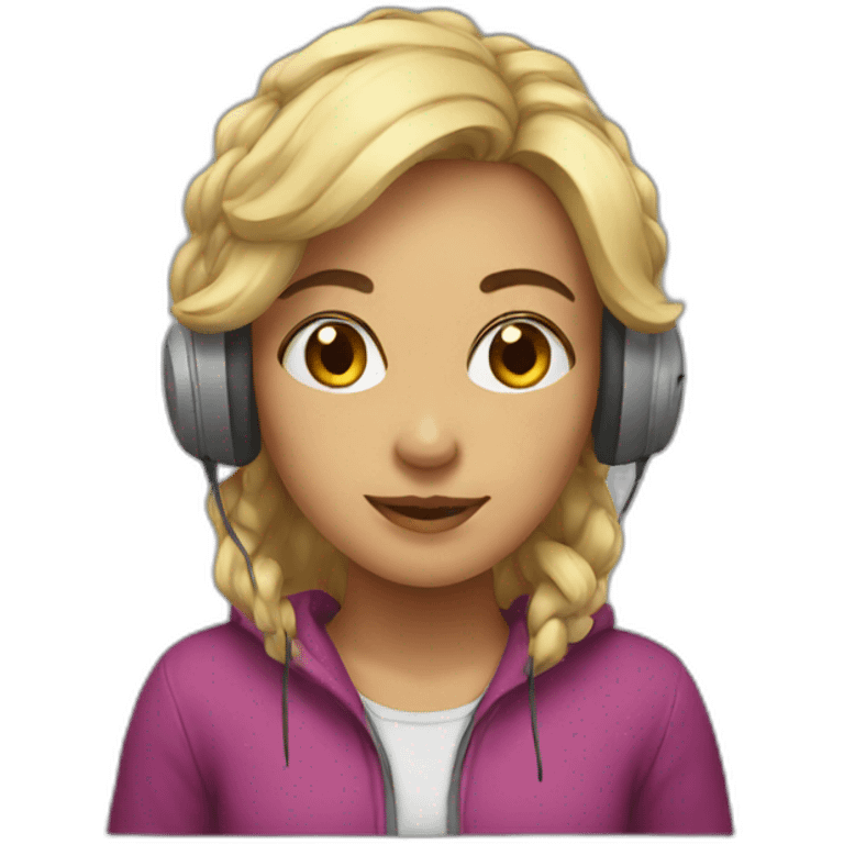 Cozy-gamer-woman emoji