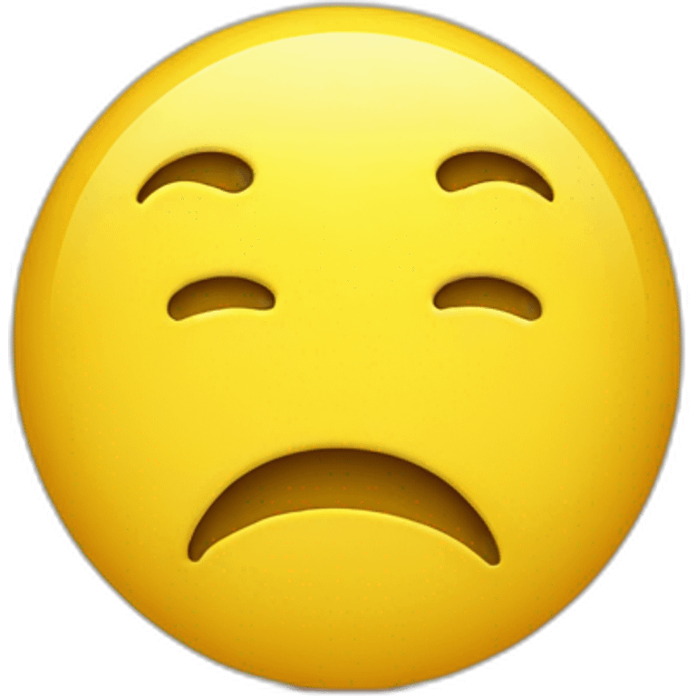 lost sad yellow smiley emoji