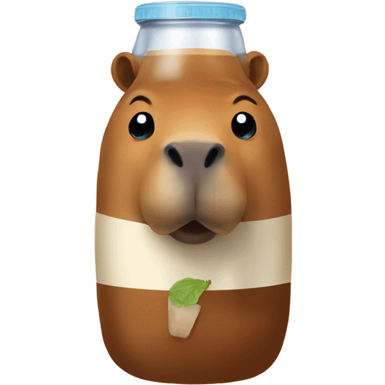 Capibara drink mate emoji