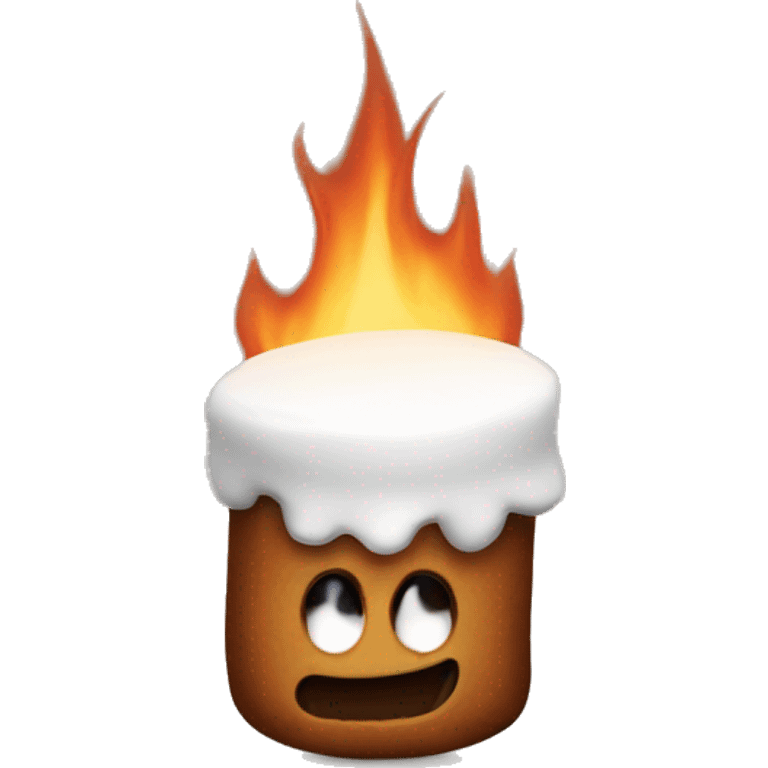 Burnt marshmallow emoji