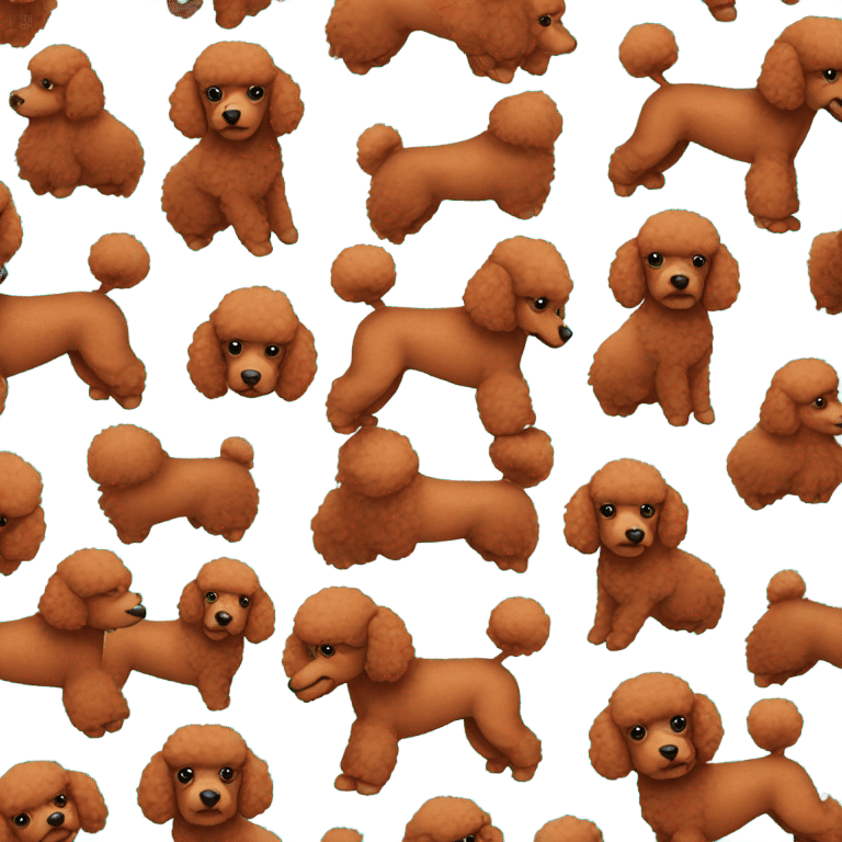 Red poodle toy  emoji