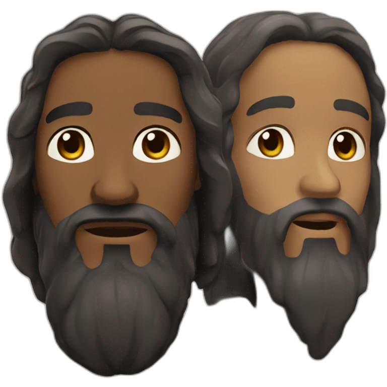 Jesus et Moses emoji