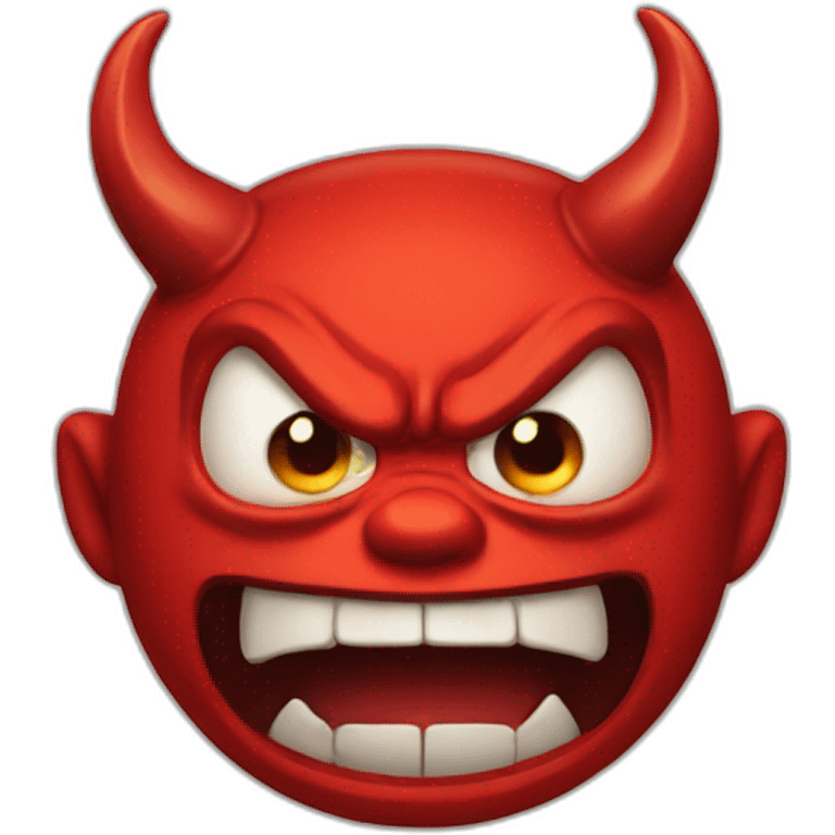 angry devil emoji