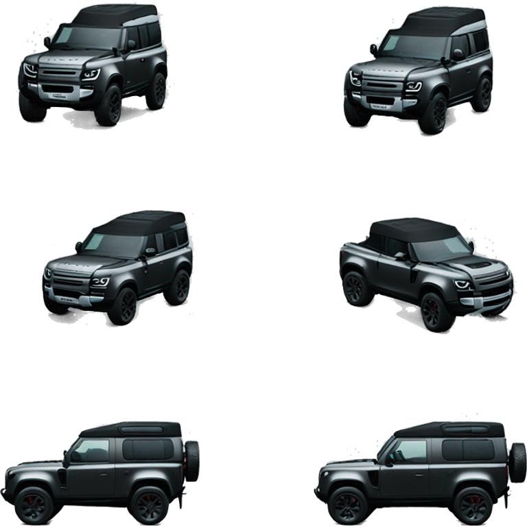 New landrover defender black emoji