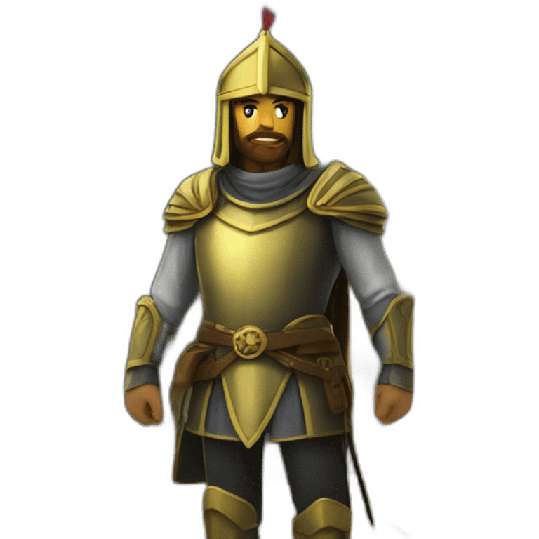 Saladin entering castle gem's castle emoji