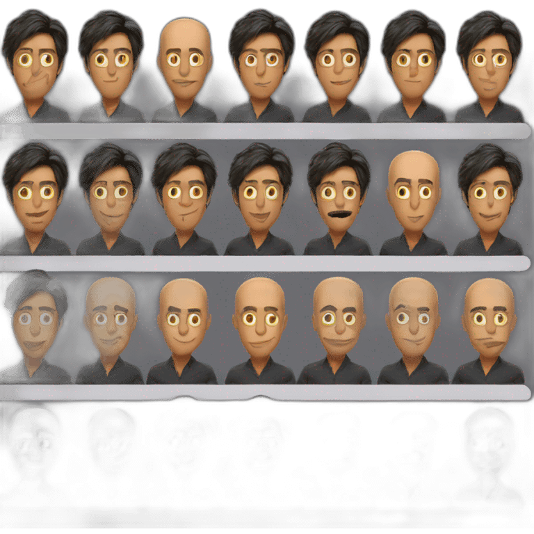 Shah Rukh Khan is bald emoji