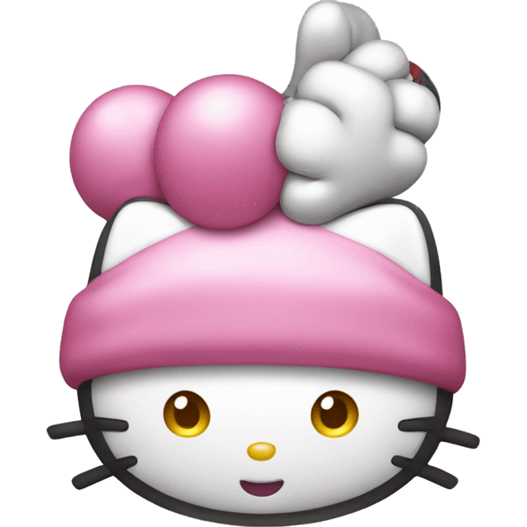 hello kitty happy emoji