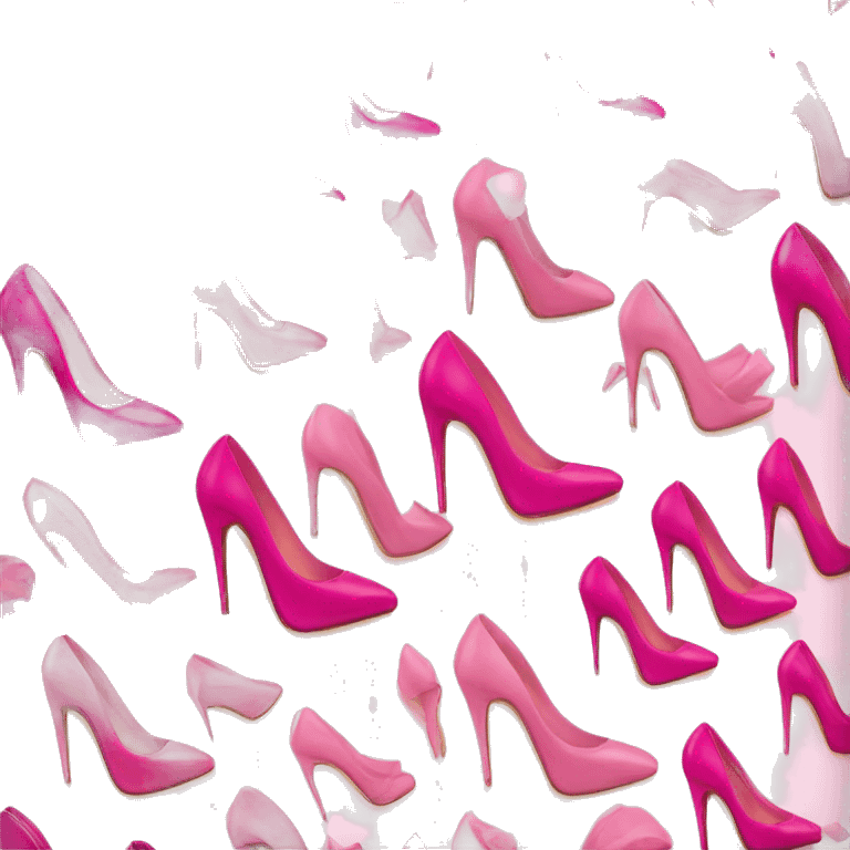 Pink Louboutin high heels  emoji