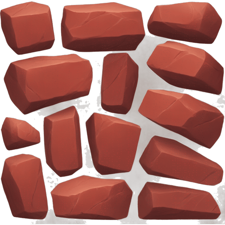 Red stone  emoji