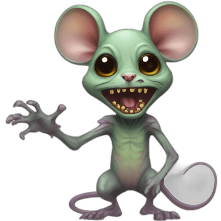 Mouse alien zombie emoji