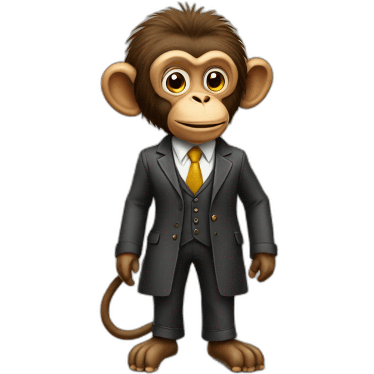 monkey professor cigar emoji