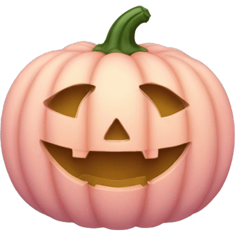 Light pink pumpkin emoji