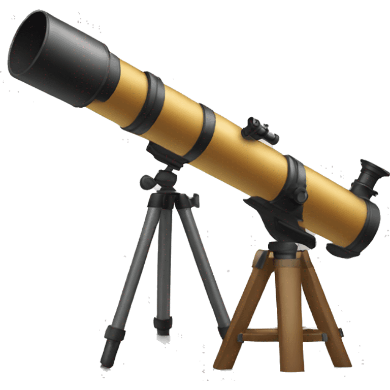 looking through a telescope emoji