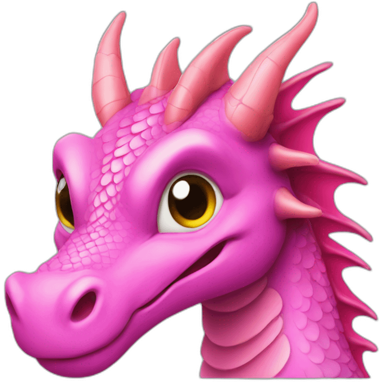 Pink dragon emoji