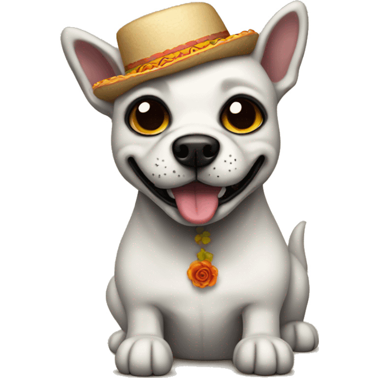 Dia De Los Muertos dog emoji