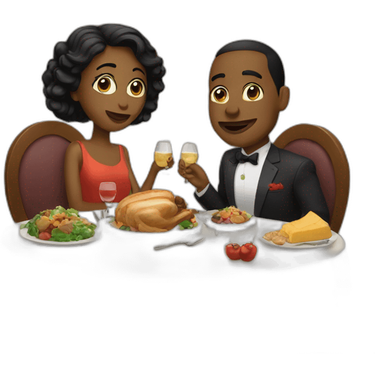 couple dinner emoji