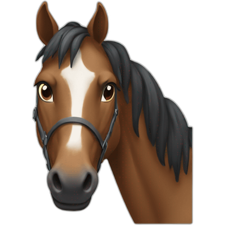 Cheval à quatre pattz emoji