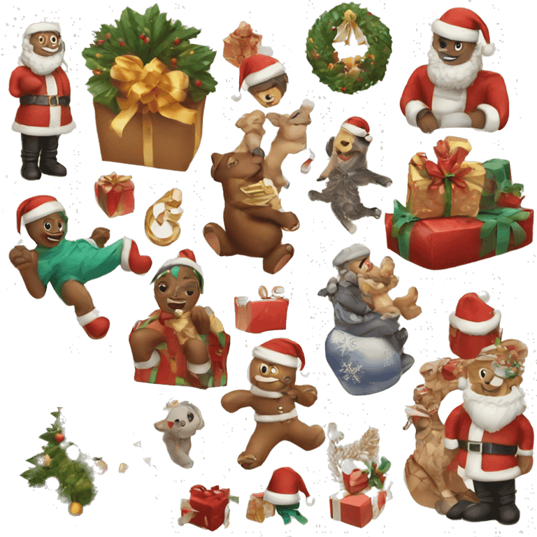 Christmas and New Year things  emoji