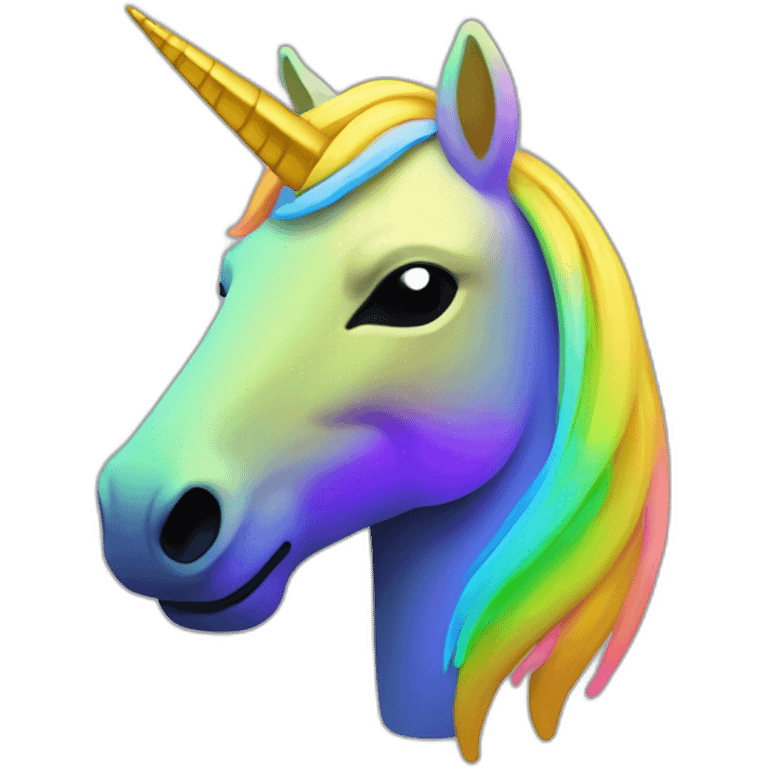 GitHub icon neon unicorn emoji