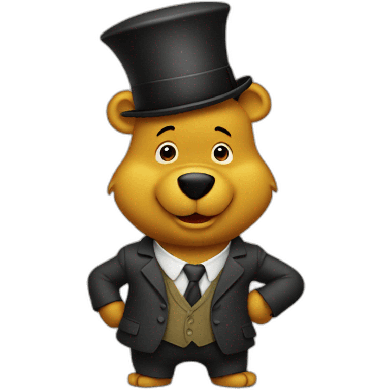 winne the pooh as a banker emoji