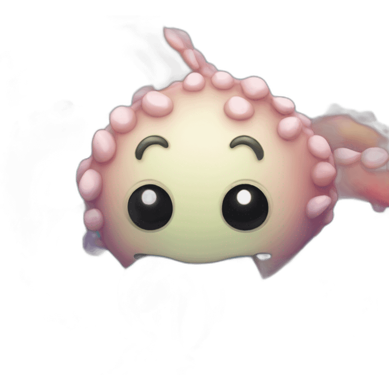 a cute multi-colored kraken  emoji