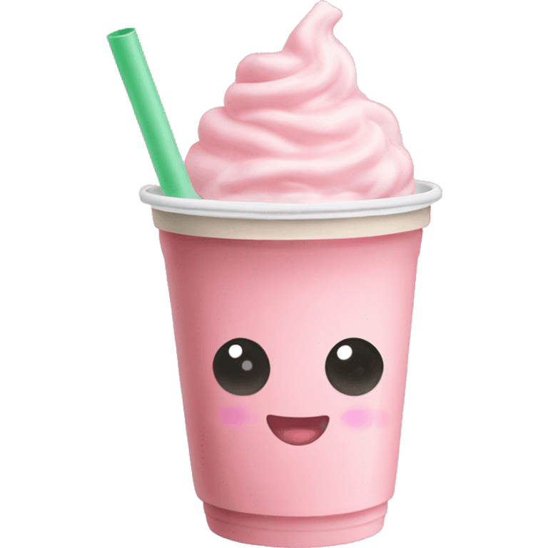 Light pink bubble tea emoji