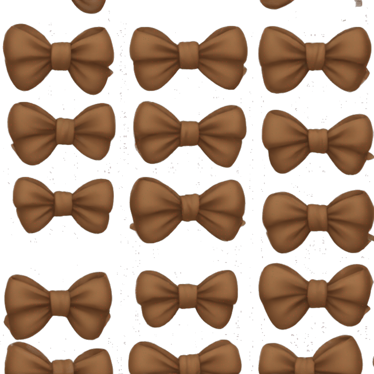 Brown bows emoji