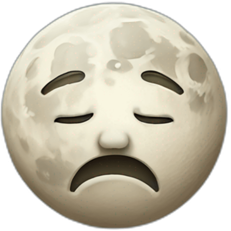 moon face but sad emoji