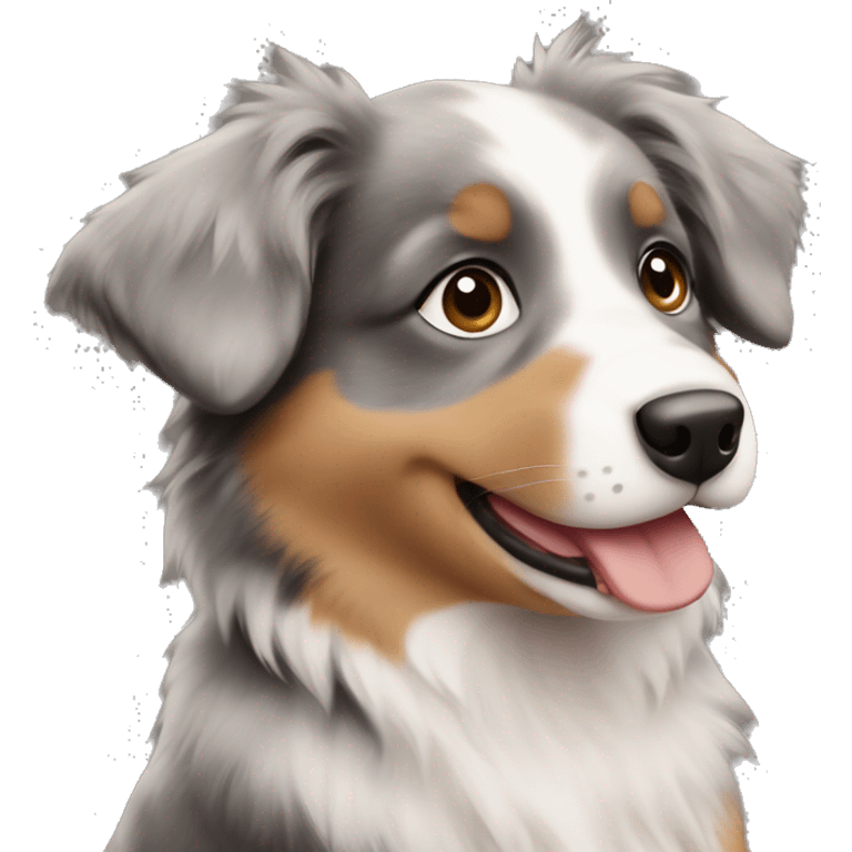 Australian Shepherd puppy  emoji