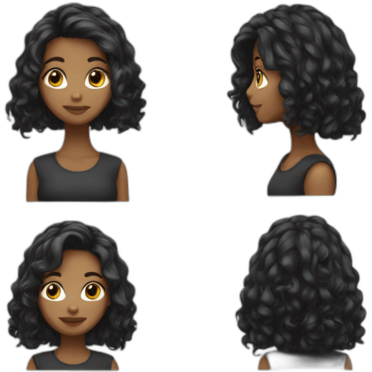 Medium Hair Girl emoji