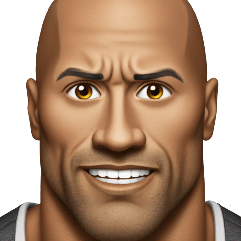 the rock is ver mad emoji