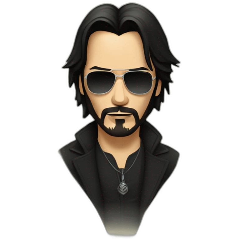 Keanu in day of the dead emoji