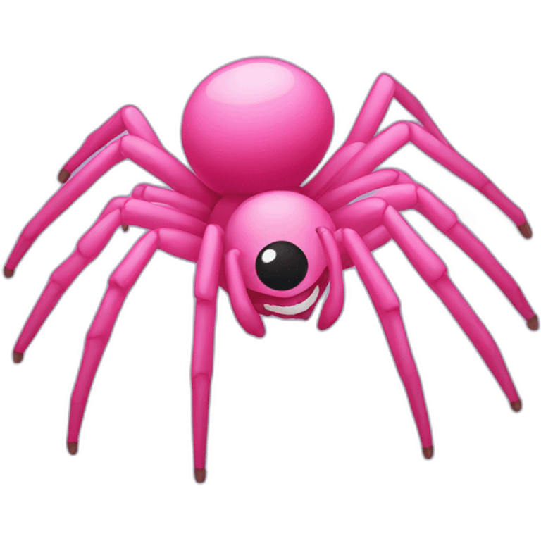 Pink spider emoji