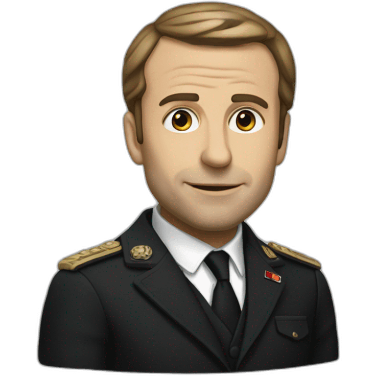 Macron noir  emoji