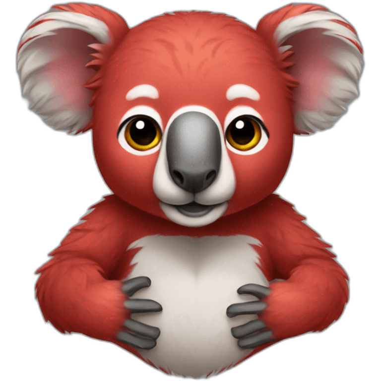 Red koala emoji