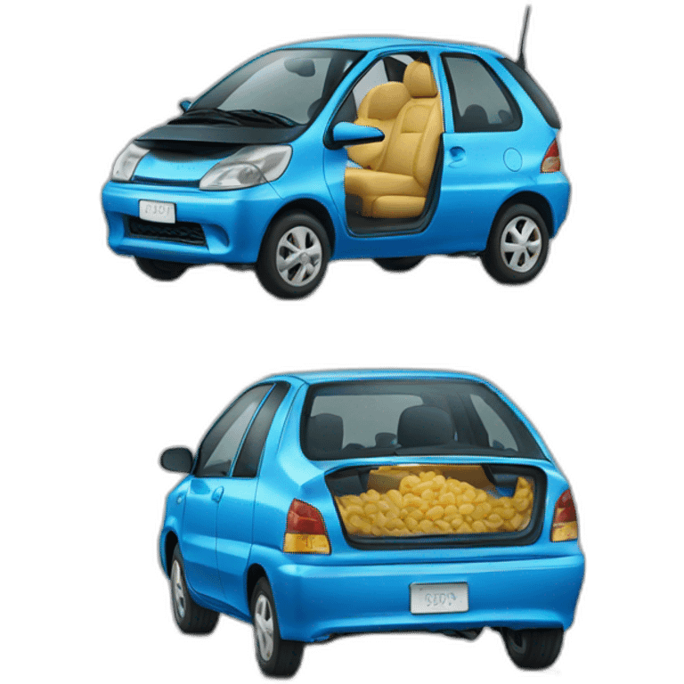 Toyota aigo azul emoji