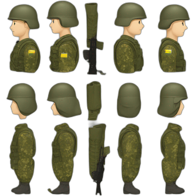 Ukrainian soldiers emoji