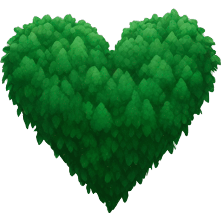 Forest green heart emoji