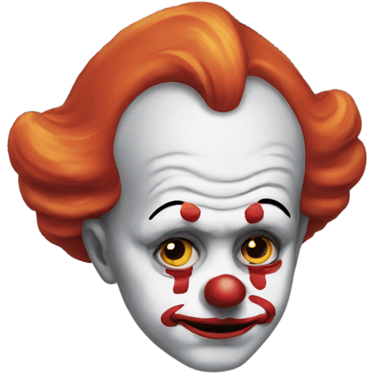 clown sad emoji, minimalistic  emoji