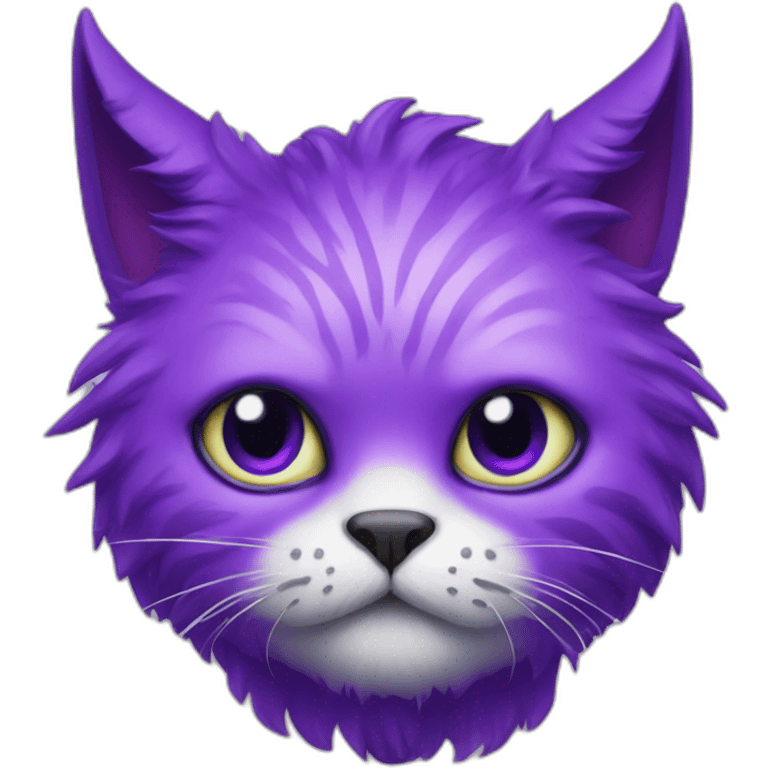 A purple monster cat emoji