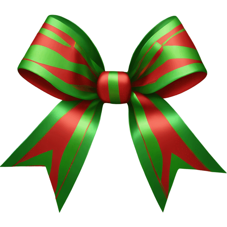 Christmas bow emoji