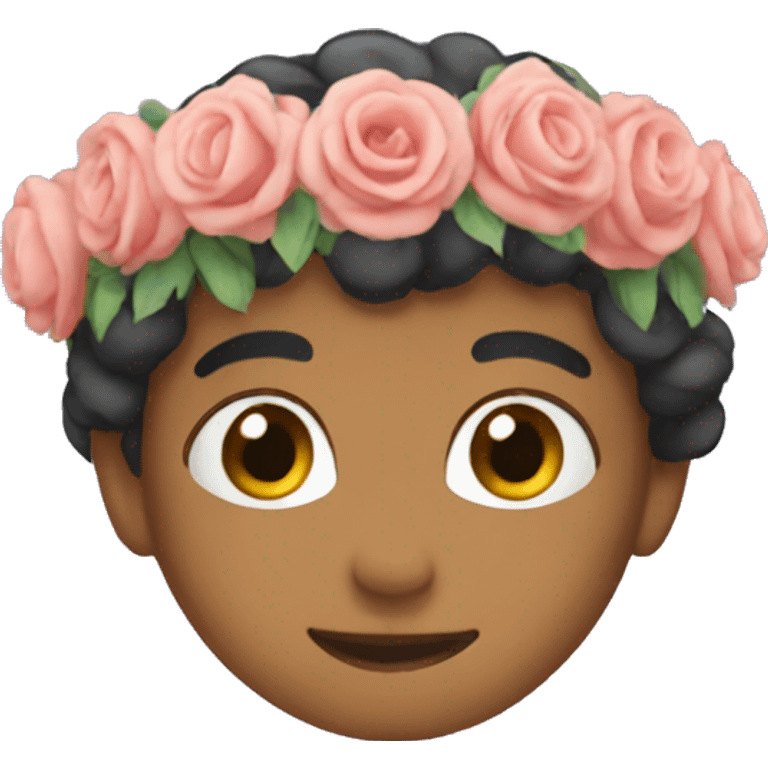 empty flower crown emoji