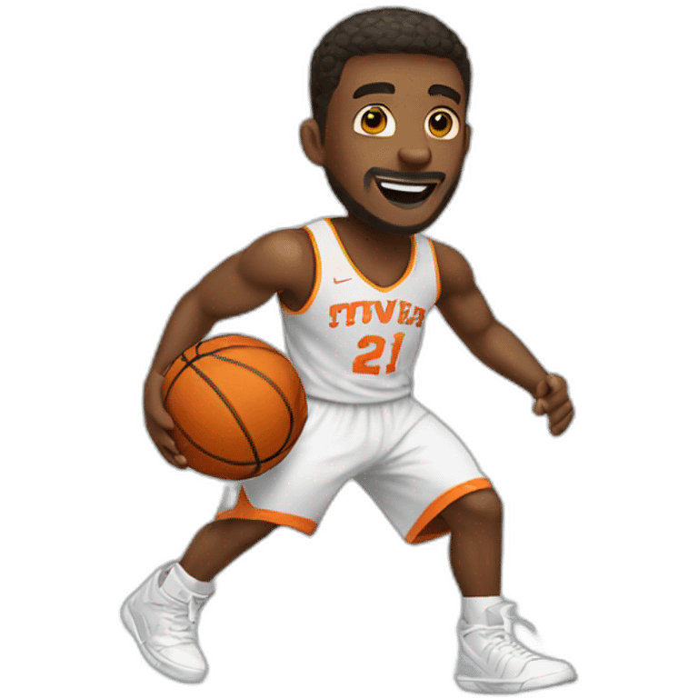 Guy playing basketball emoji